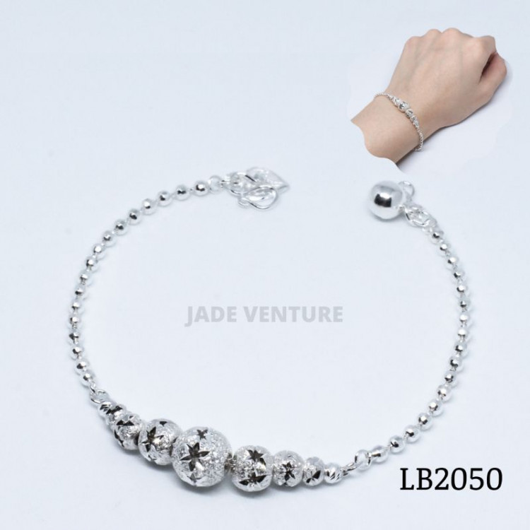 JV | (High Silver) 100% 925 pure silver bracelet 925纯银手链(高银)