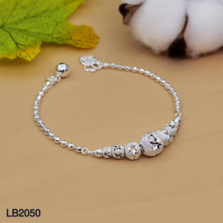 JV | (High Silver) 100% 925 pure silver bracelet 925纯银手链(高银)