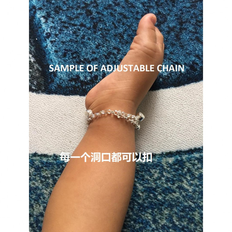 JV |   925 silver nipple BABY anklet  (奶嘴吊坠) 925纯银宝宝/小孩脚链